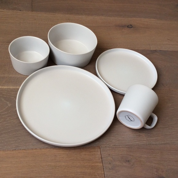 New 5 pcs Set Stoneware Luxmatte Dinnerware plate - Picture 8 of 14